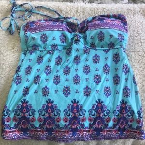 NWT Light blue Tankini Top